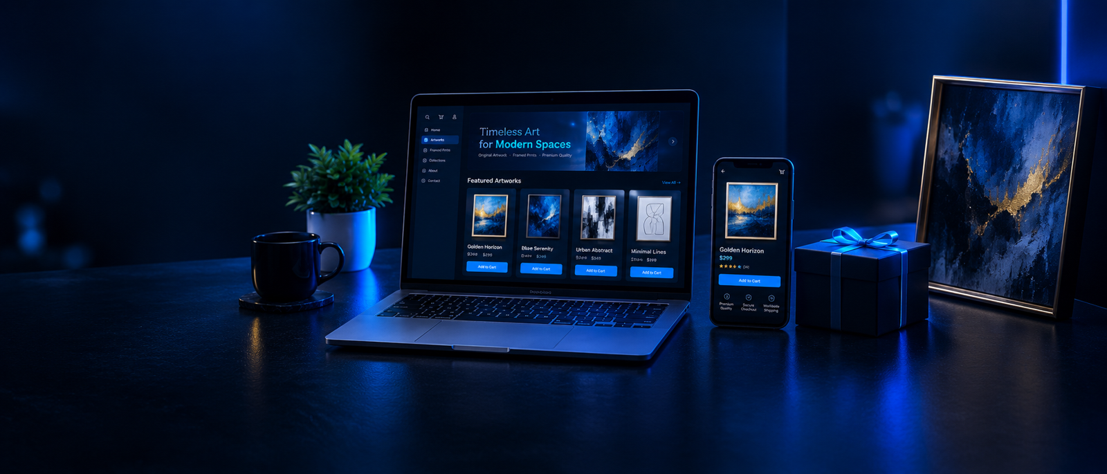 AOneArt — Art E-Commerce Store